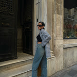 Sandblast Green Wash Palazzo Jeans