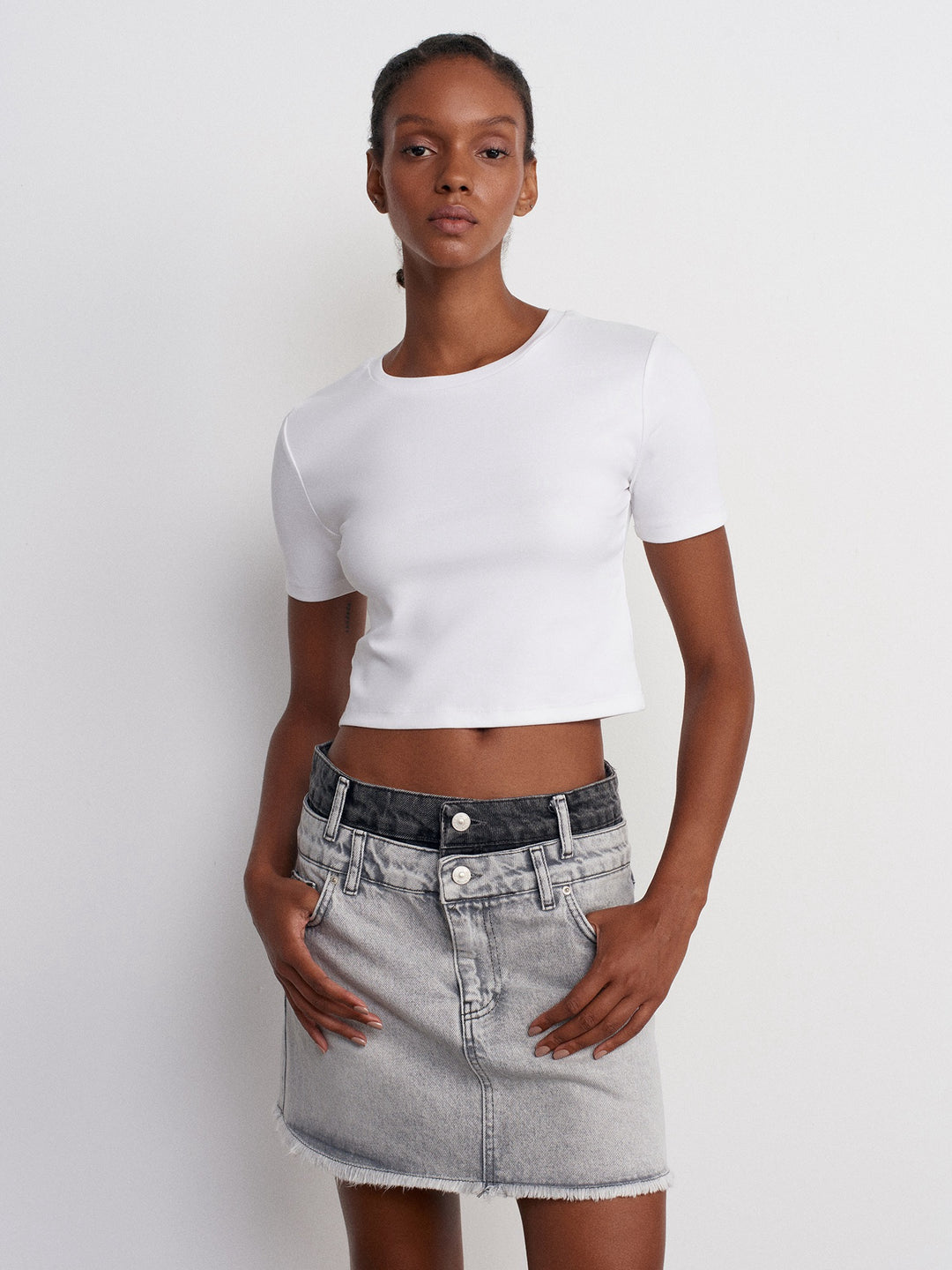 Cotton Cropped T-Shirt
