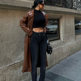 Flared Mid Rise Front Stitch Jeans