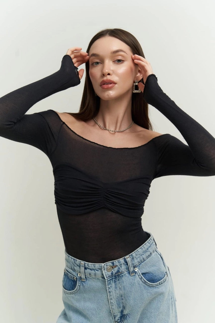 Bralette Style See-Through Top