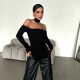 Off Shoulder Classy Knit Top