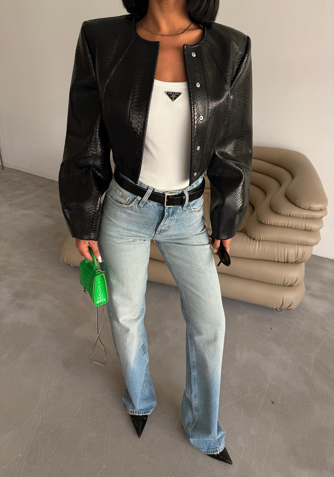 Mid Rise Straight Fit Jeans