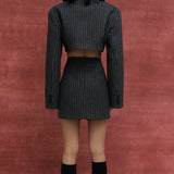 Mella Stripe Blazer Set