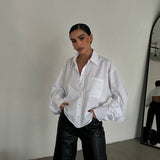 Poplin Cropped Back Detail Shirt