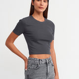Cotton Cropped T-Shirt