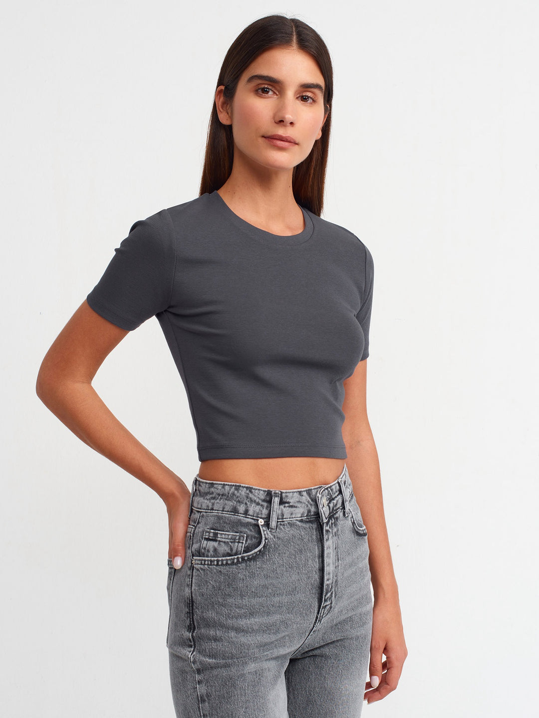 Cotton Cropped T-Shirt
