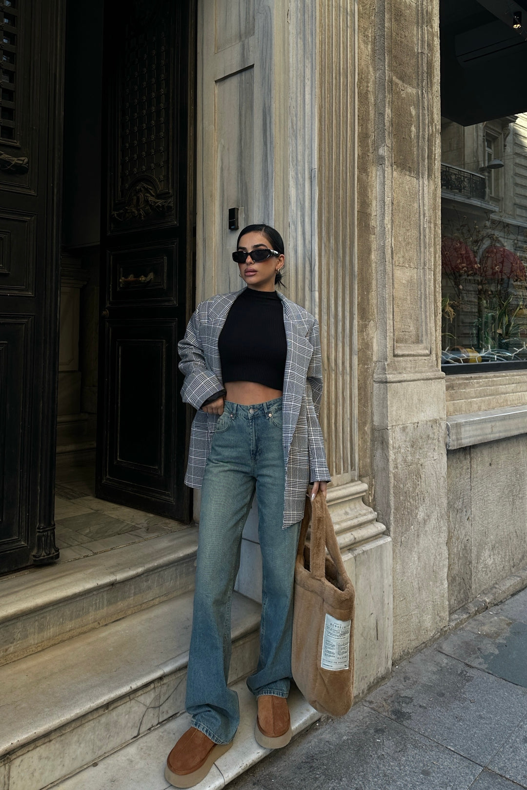 Sandblast Green Wash Palazzo Jeans