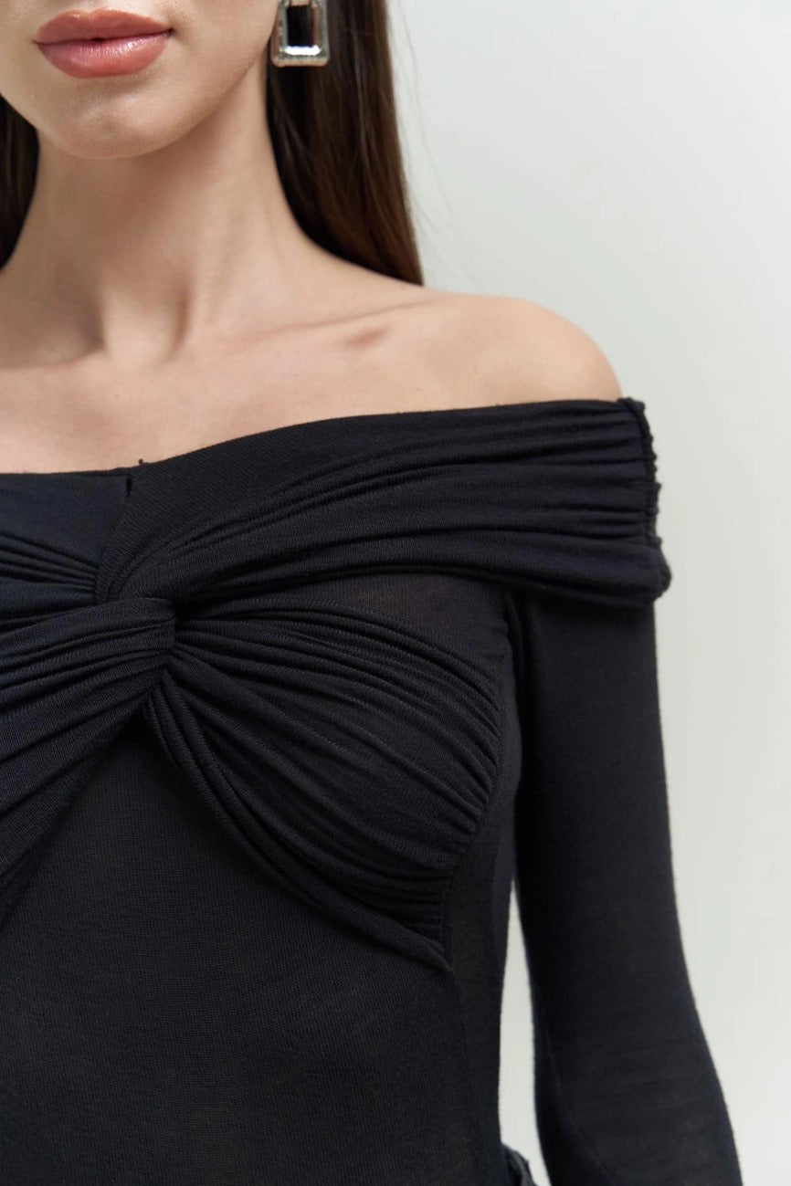 Criss Cross Off Shoulder Top