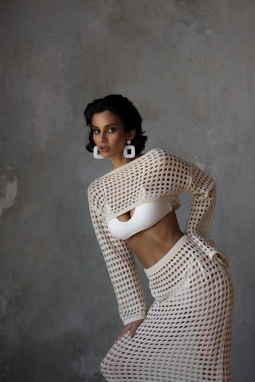 Bali Crochet Set Beige
