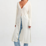 Bikini Over Long Cardigan