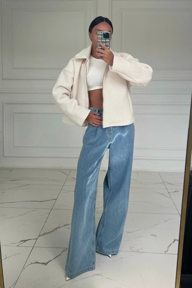 Zip Up Crop Jacket