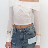 Criss Cross Off Shoulder Top
