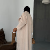 The Marlow Wrap Coat Beige