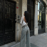 Malvina Washed Flared Jeans