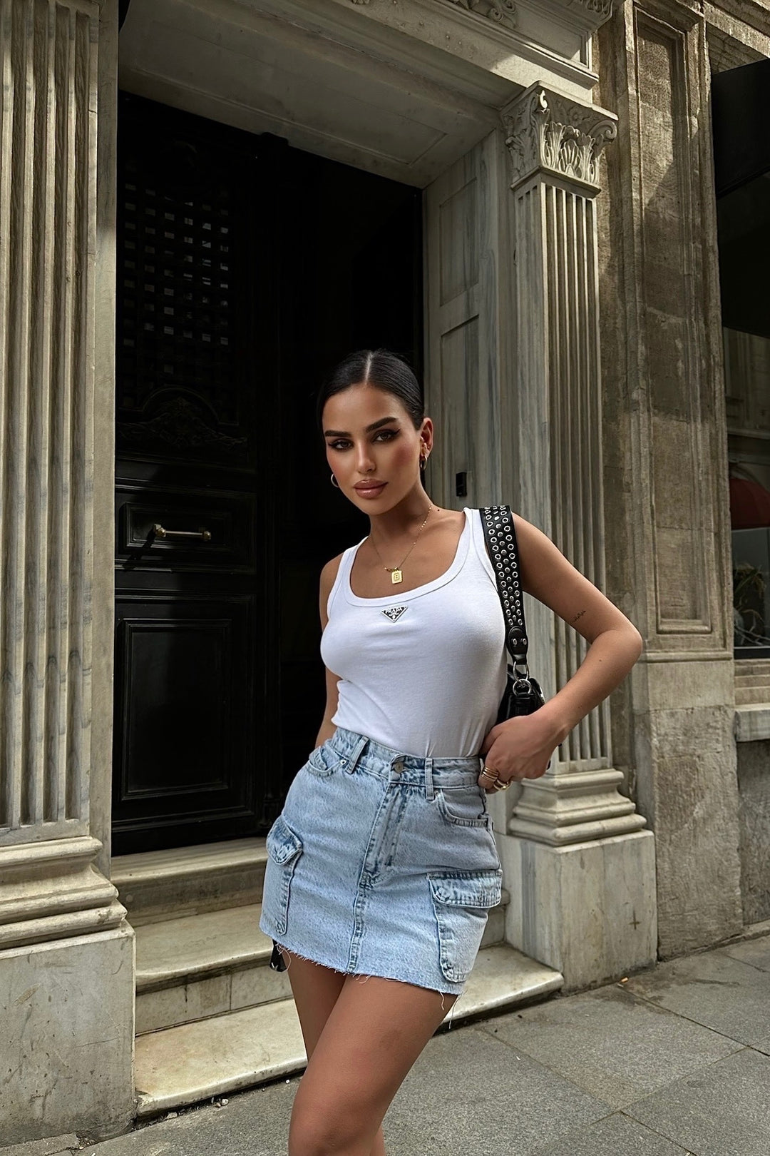 Acid Cargo Mini skirt