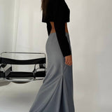 Maxi Satin Skirt