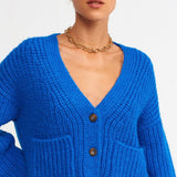 V Neck Cropped Cardigan