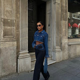 Bicolor Straight Jeans