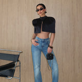 High Rise Bootcut Jean