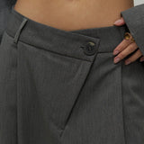 Cross Button Pants & Blazer Set