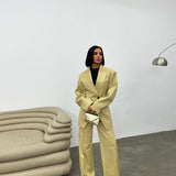 Structured Blazer & Pleated Trousers Set