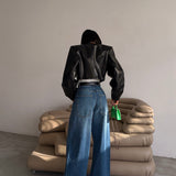 Slouch Patch Denim