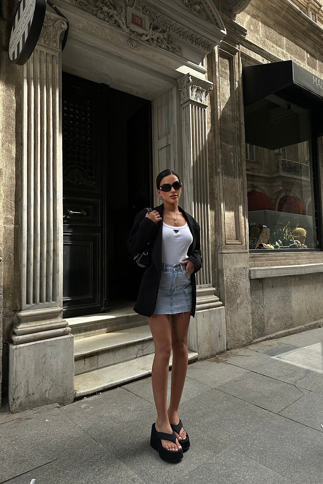 Acid Cargo Mini skirt