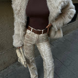 Serpentine Snakeskin Pant