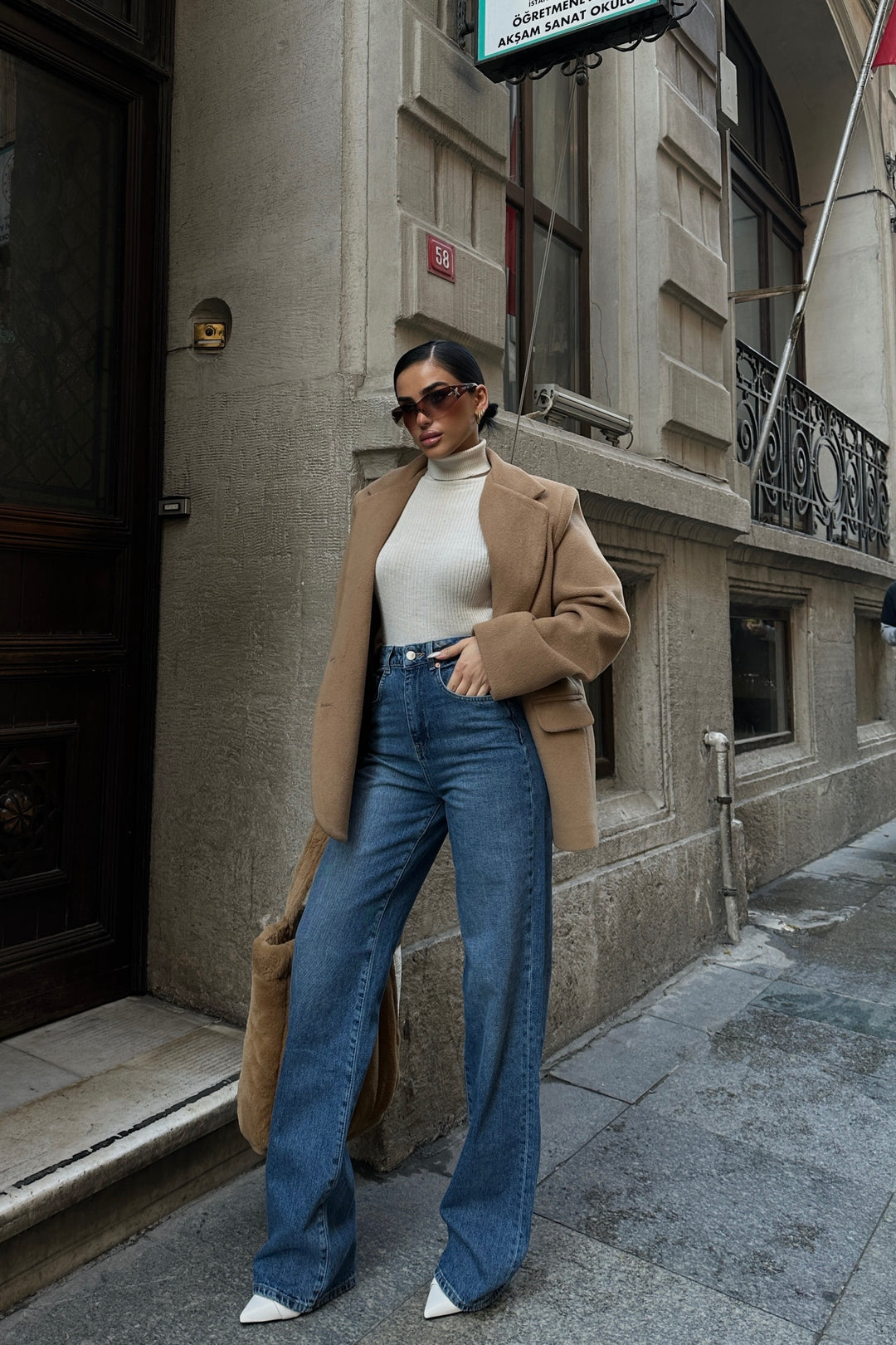 High Waist Palazzo Jeans