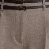 Double Belt Pleated Shorts