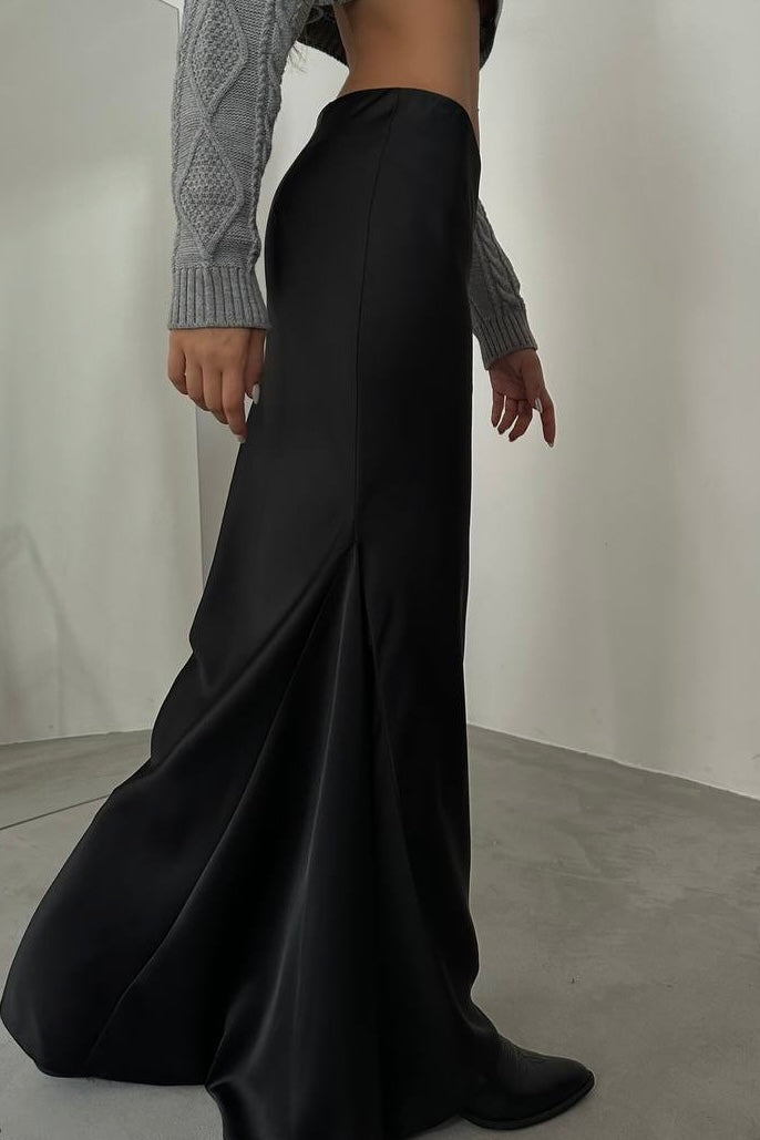 Maxi Satin Skirt