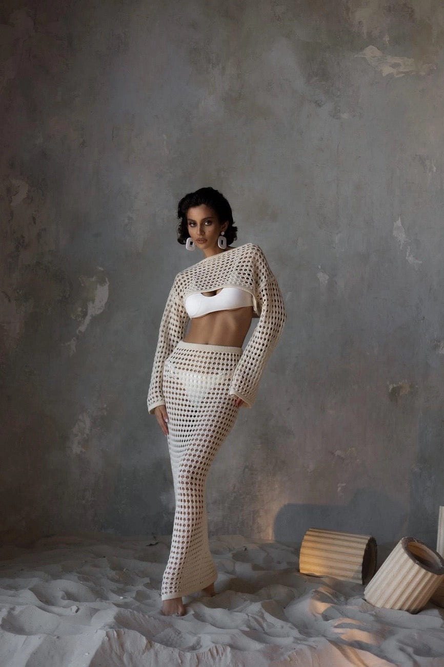 Bali Crochet Set Beige