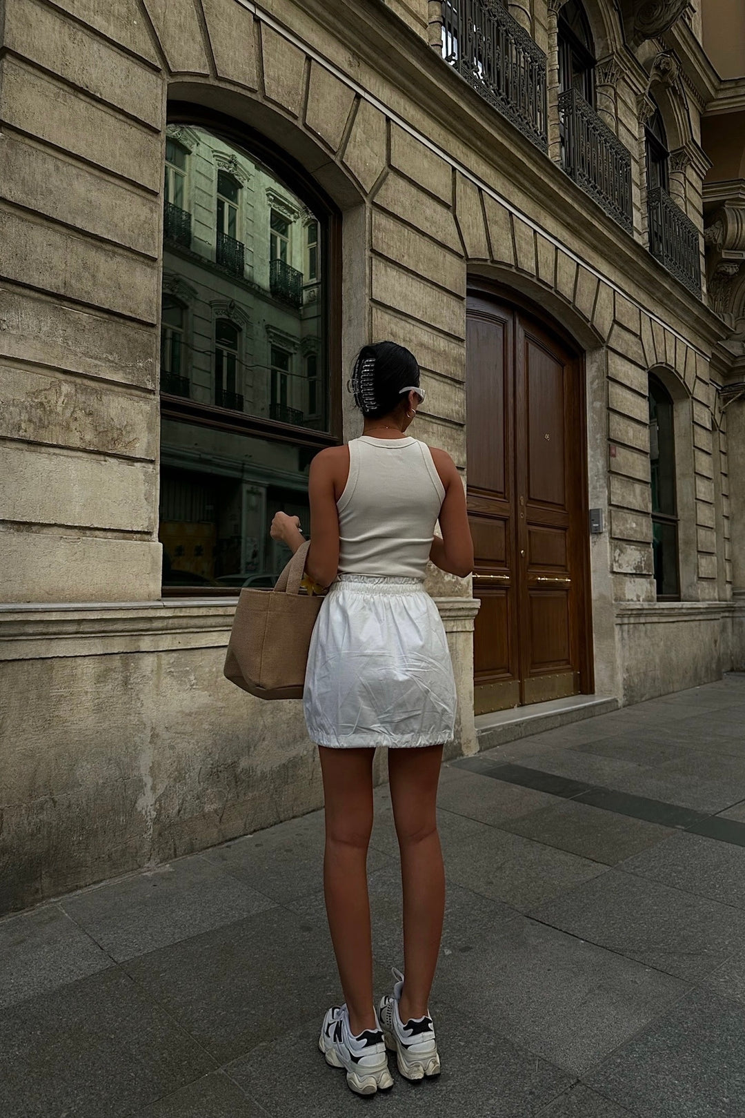 Drawstring Cargo Skirt