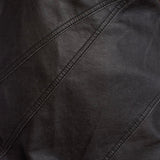 Front Slit Faux Leather Dress