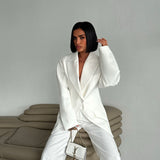 Structured Blazer & Pleated Trousers Set