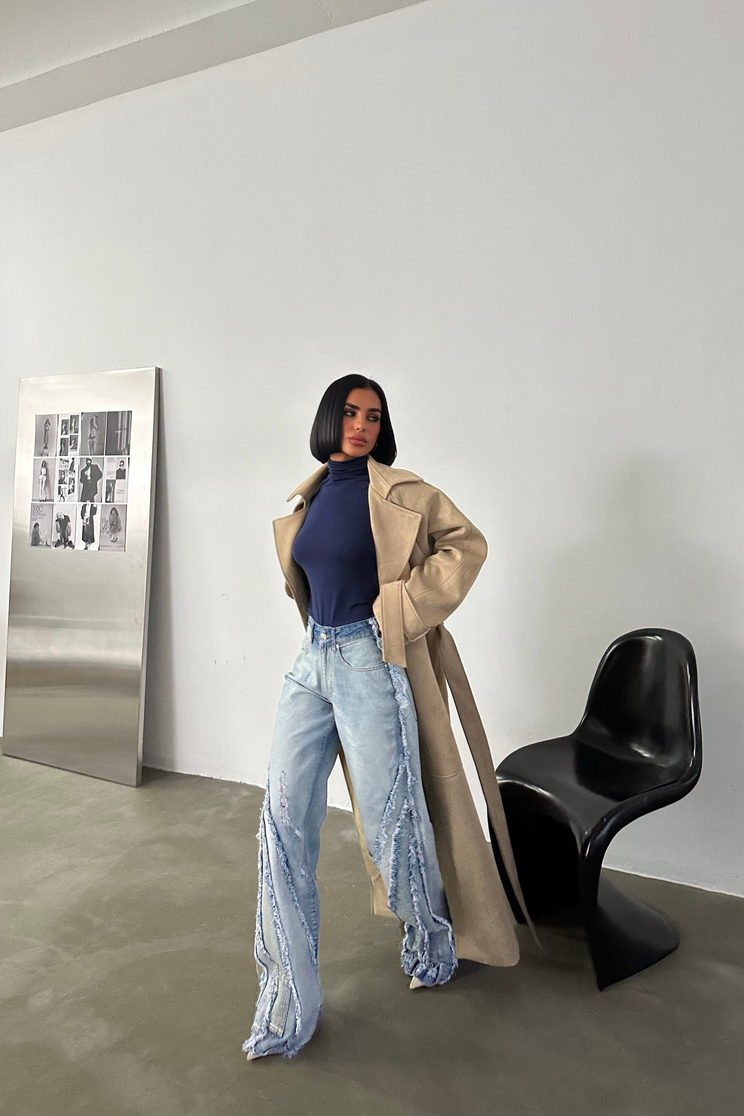 Tassel Wide-Leg Jeans
