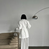 Structured Blazer & Pleated Trousers Set