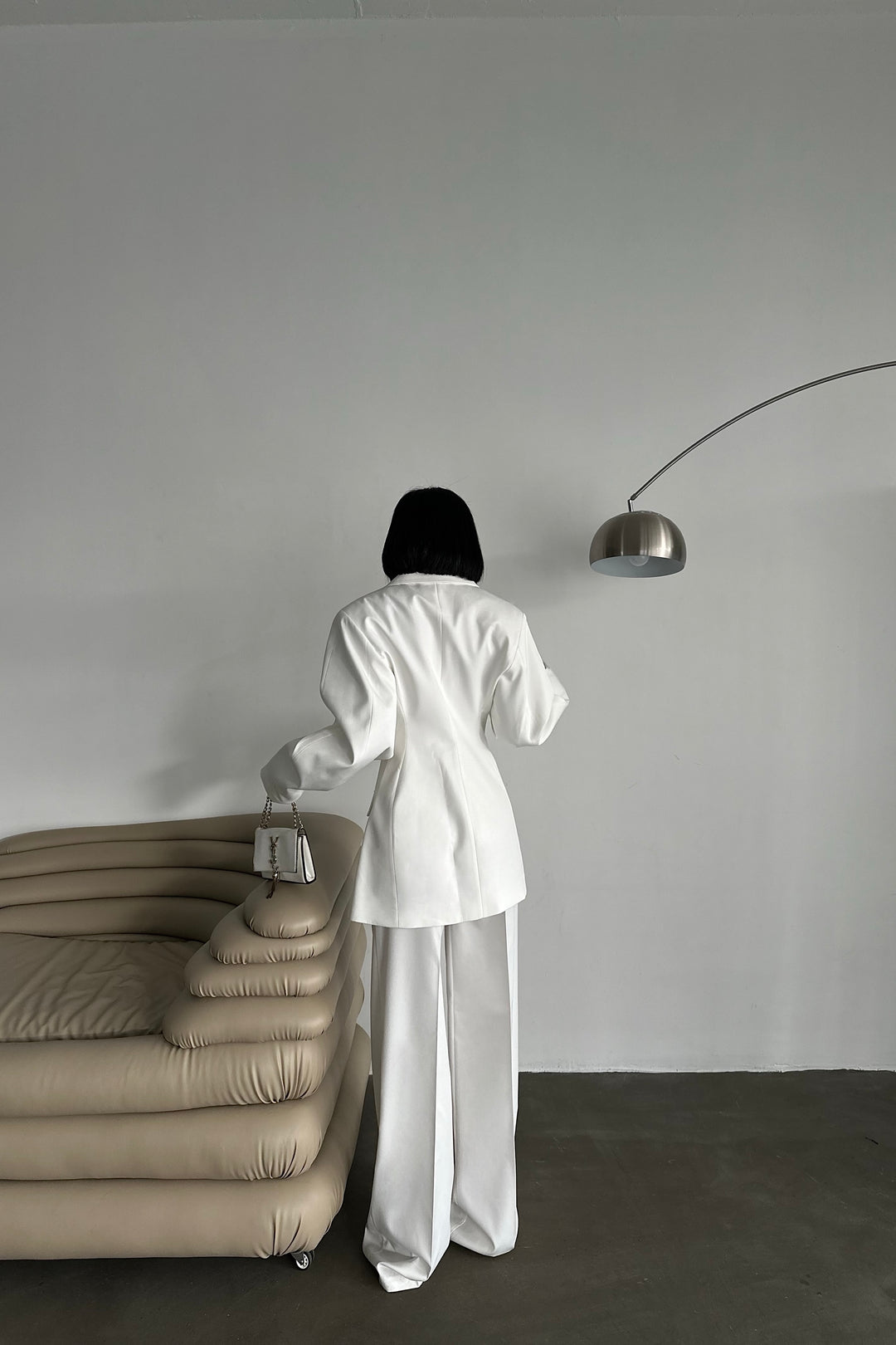 Structured Blazer & Pleated Trousers Set