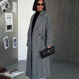 Herringbone Oversize Coat