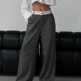 Bella Pants Mixed Gray