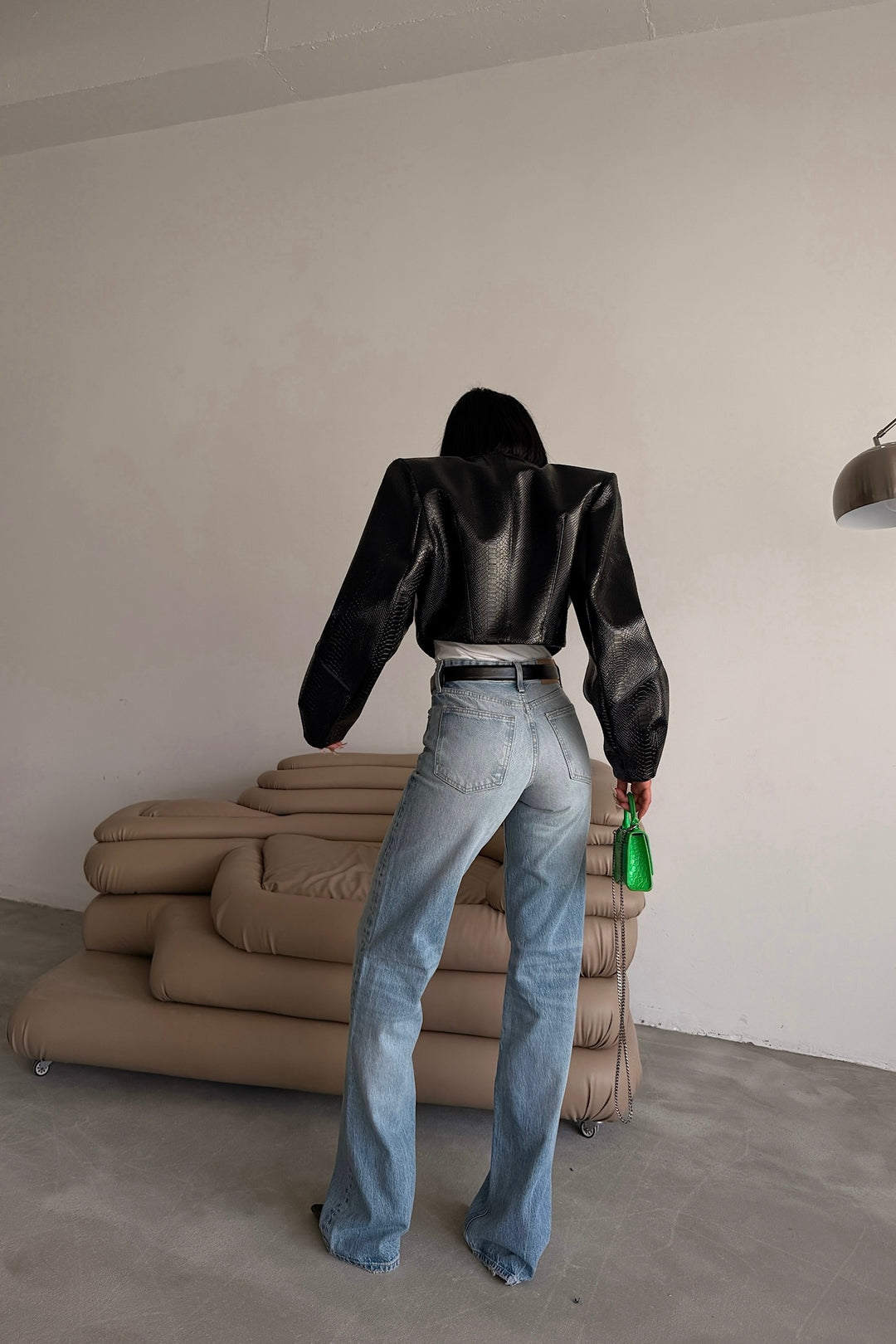 Mid Rise Straight Fit Jeans