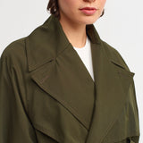 Back Slit Trench Coat