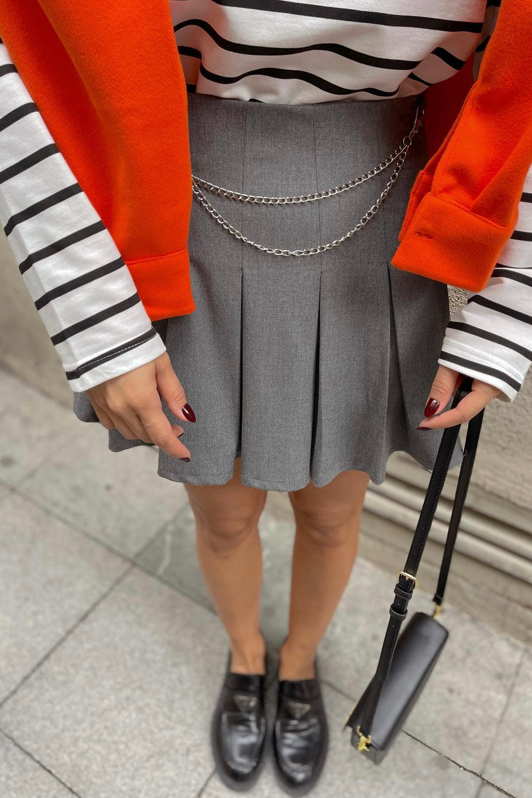 Chain Attach Mini Skirt