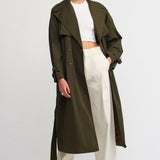 Back Slit Trench Coat