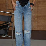 Button Fly Boyfriend Jeans
