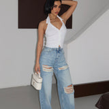 Barrel Ripped Jeans