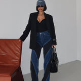 Colorblock Straight Jean