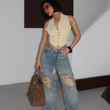 Villa Baggy Ripped Jeans