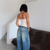 Vintage Wash Low Rise Baggy Jean
