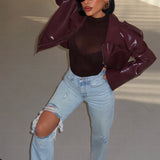 Straight Tassel Hem Jeans